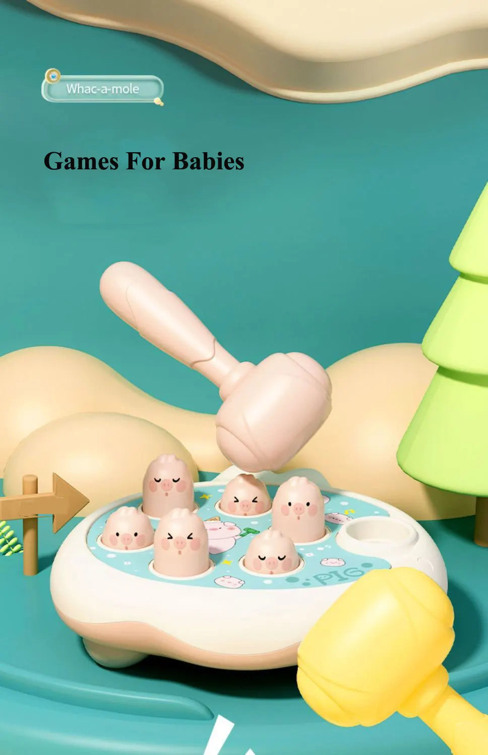Pond Pals Hammer & Pop Game | Montessori Toddler Toy (Ages 1–3)