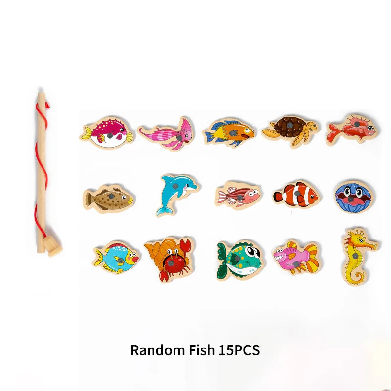Lake Day Wooden Magnetic Fishing Game | Montessori Toy (Ages 3–6)