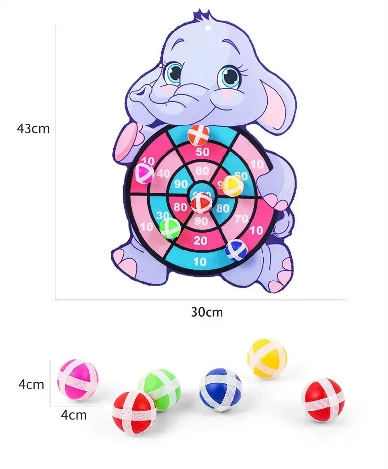 Educational Games Dart Board Stickey Ball Dart Kid Toy Child Montessori Games Indoor Sports for Children Montessori Toys Gift