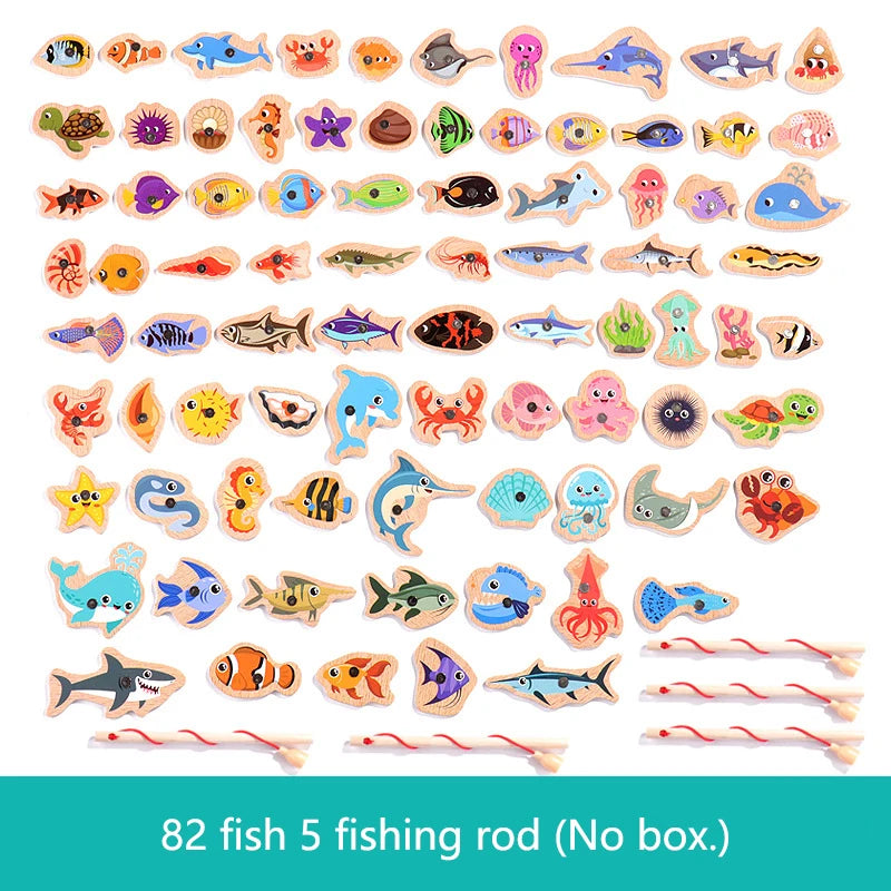 Lake Day Wooden Magnetic Fishing Game | Montessori Toy (Ages 3–6)