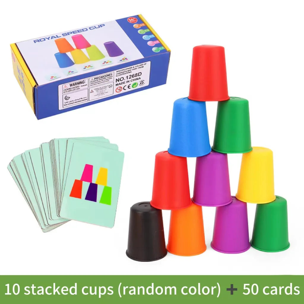 Quick-Stack Colour Cup Challenge | Family Speed Game (Ages 3+)