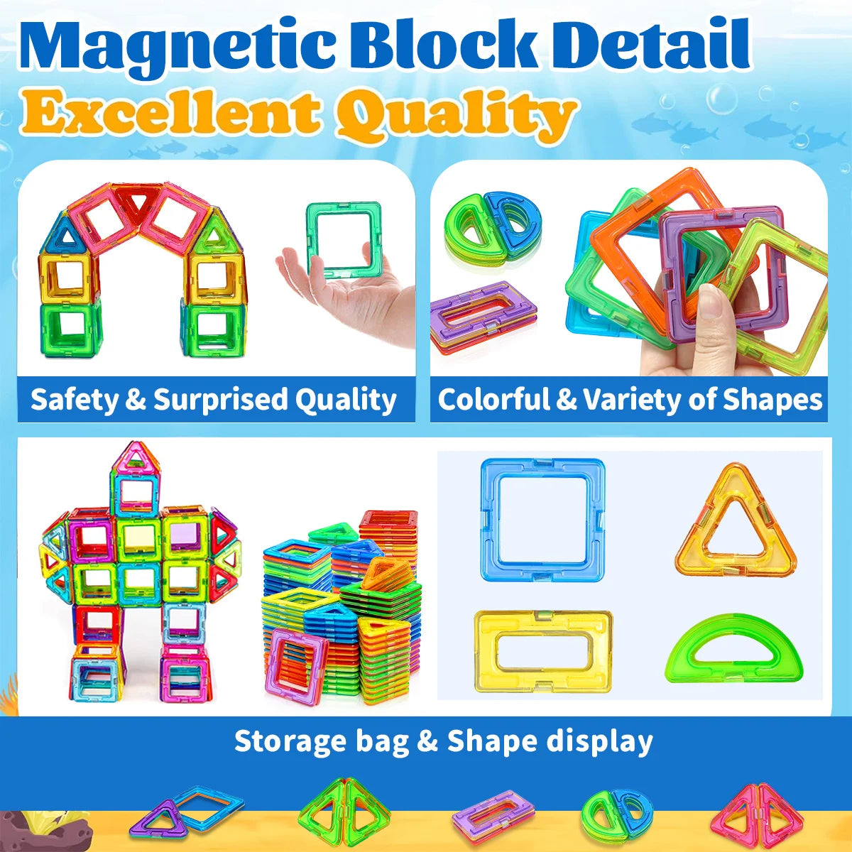 Northern Builders Magnetic Tiles | STEM Construction Set (Ages 4–12)