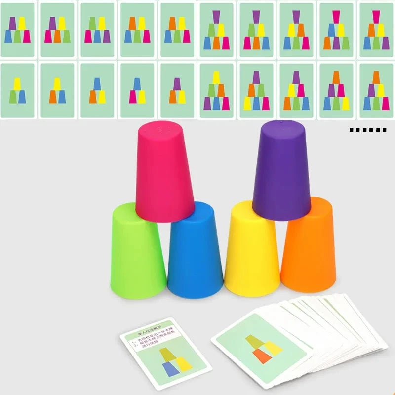 Quick-Stack Colour Cup Challenge | Family Speed Game (Ages 3+)