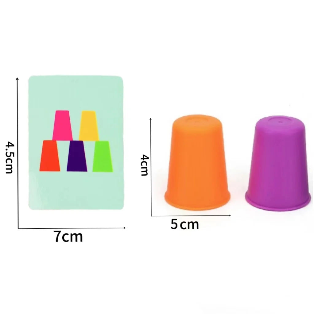 Quick-Stack Colour Cup Challenge | Family Speed Game (Ages 3+)