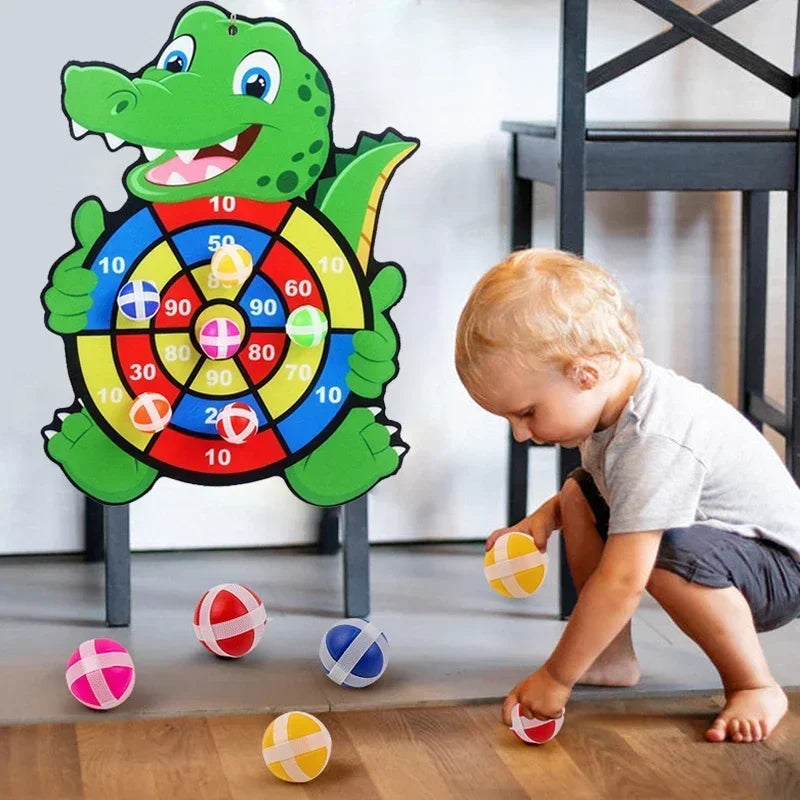 Educational Games Dart Board Stickey Ball Dart Kid Toy Child Montessori Games Indoor Sports for Children Montessori Toys Gift