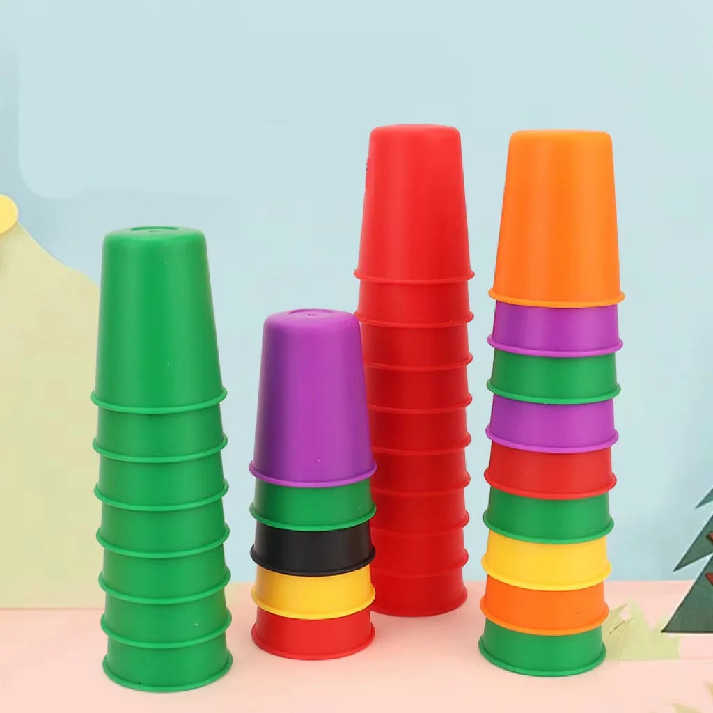 Quick-Stack Colour Cup Challenge | Family Speed Game (Ages 3+)